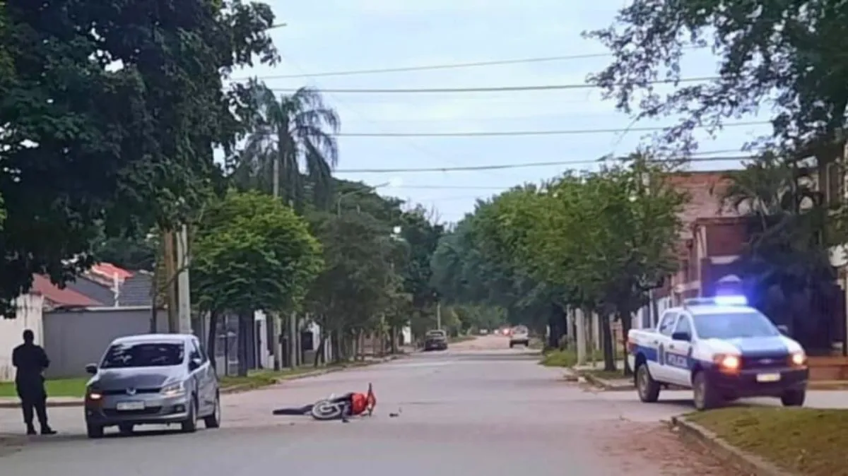 Accidente en Orán motociclista herido