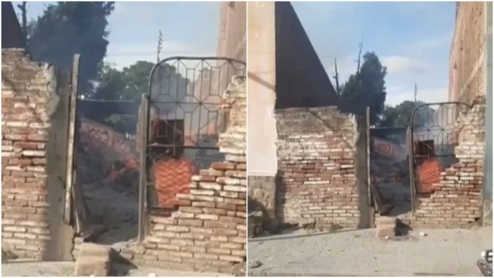 Feroz incendio en Güemes: una vivienda quedó completamente consumida por las llamas 