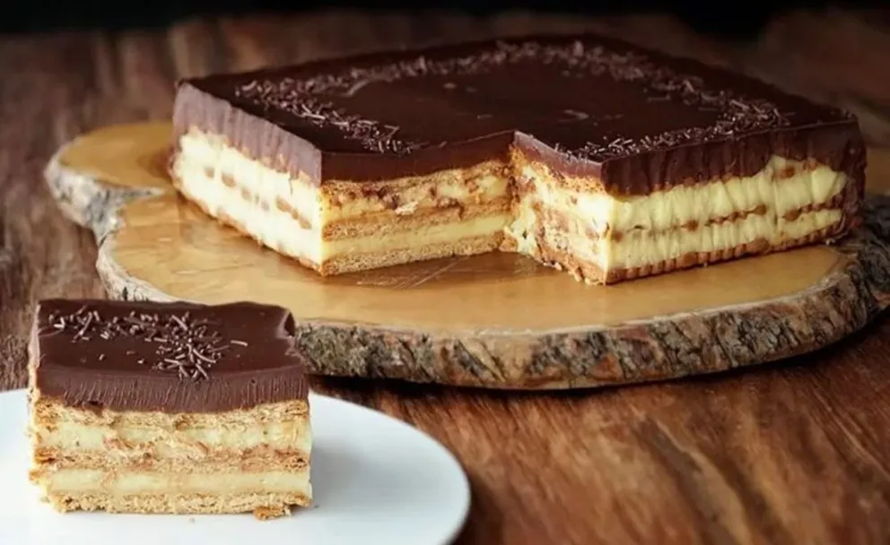 Descubrí con esta receta el equilibrio de dos deliciosos sabores: postre de vainilla con capa de chocolate