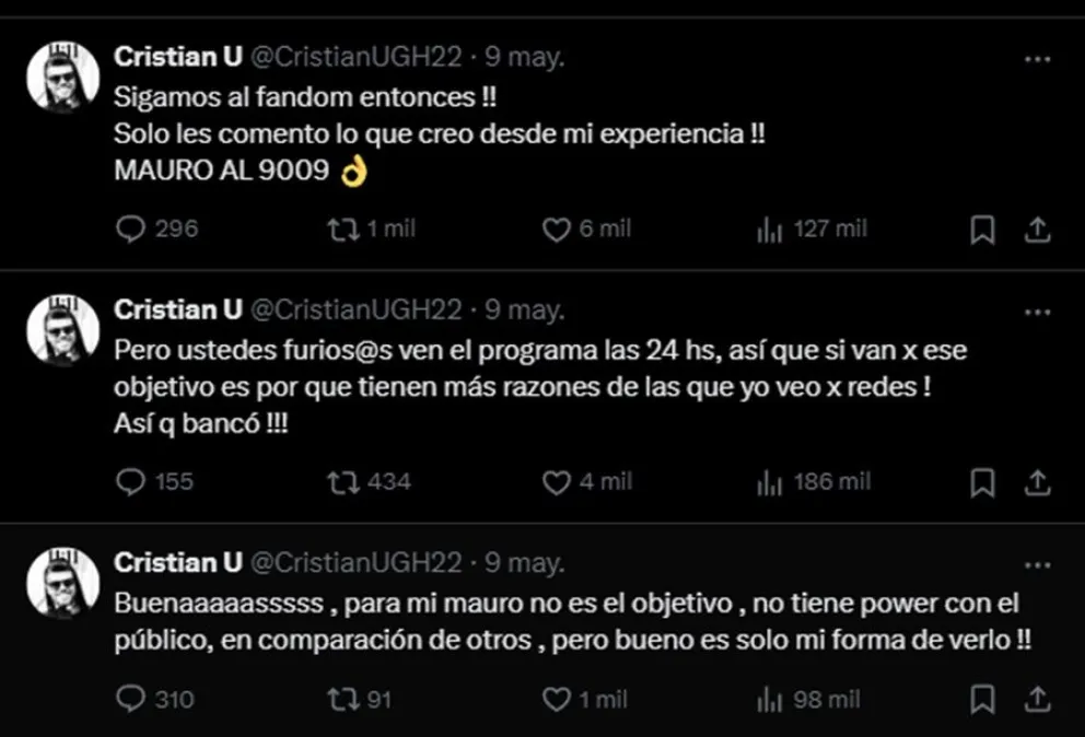 Furia-Gran Hermano-Cristian U