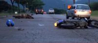 Dos motociclistas internados a causa de un violento choque en San Lorenzo