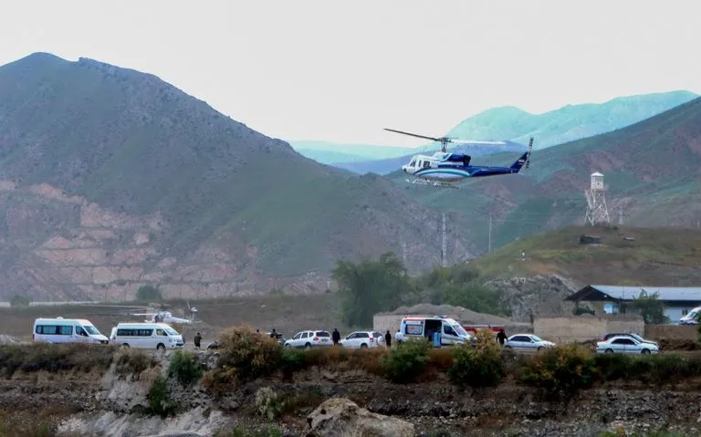 Presidente de Ir&aacute;n helic&oacute;ptero accidente