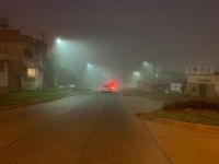 La intensa neblina causó un terrible accidente de tránsito en la ciudad: un ciclista fue envestido por una 4x4 