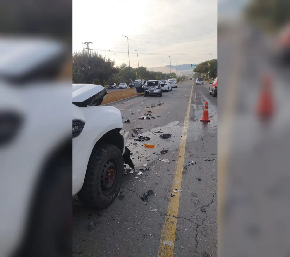Tremendo choque en Ruta 28: una mujer se descompensó mientras conducía 