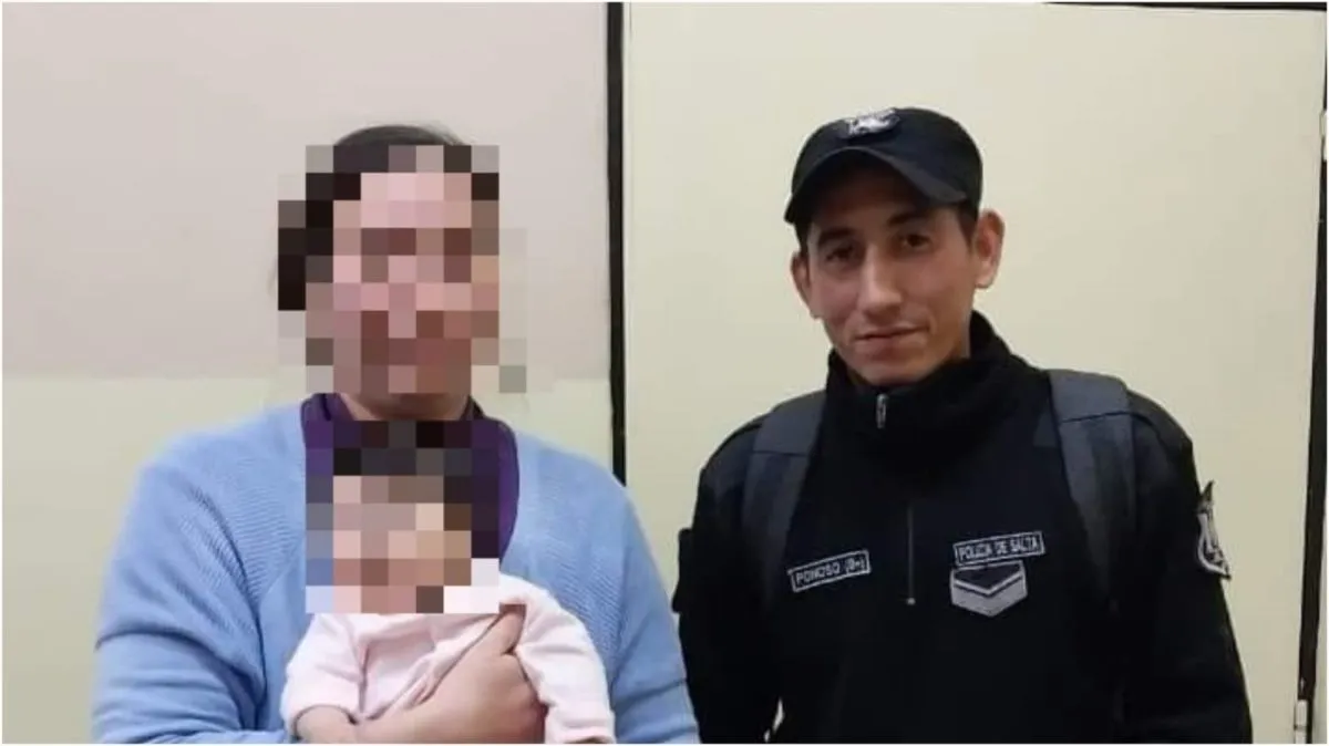 Polic&iacute;a le salv&oacute; la vida a una beb&eacute; 
