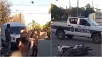 Violento accidente en Metán: una motociclista fue embestida por una combi