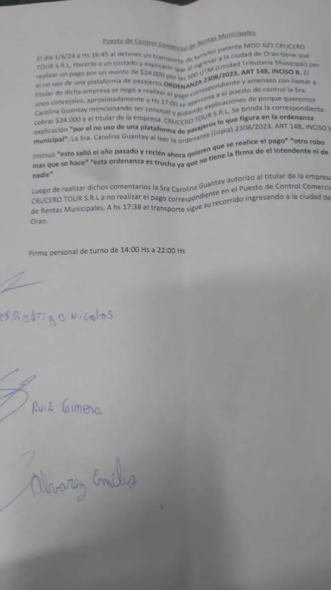 Concejo Deliberante de Or&aacute;n Carolina Guantay 