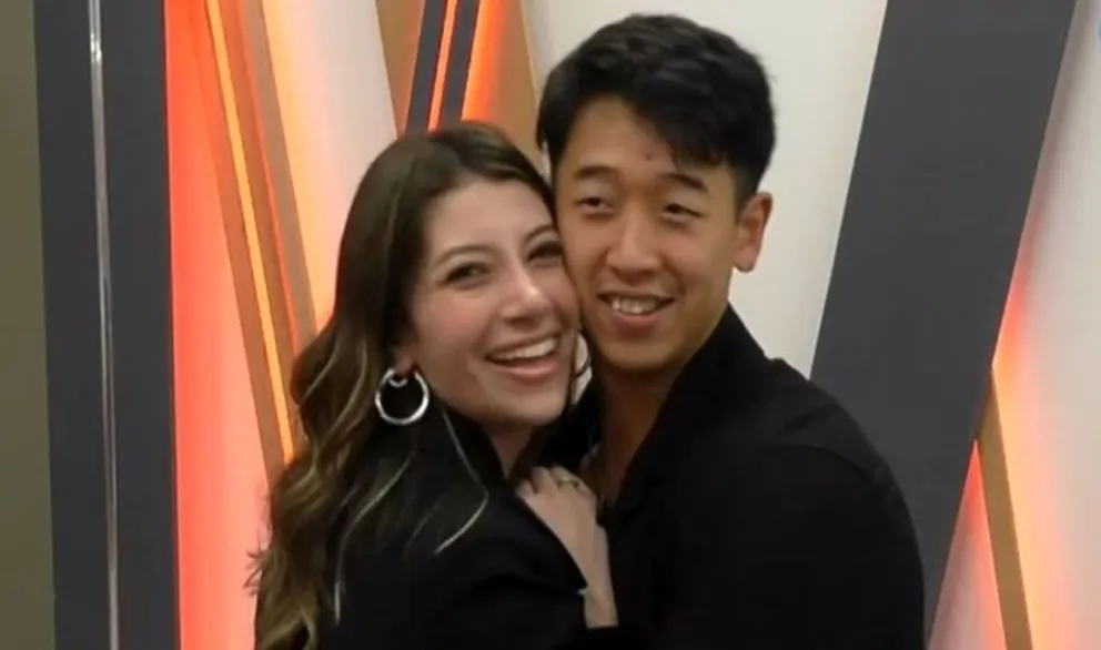La increíble reacción de Martín Ku al ver a su novia en Gran Hermano: ella no lo podía creer