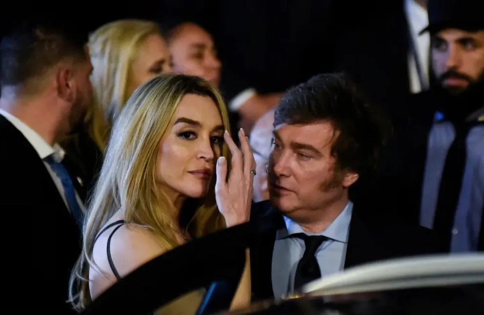 Fátima Florez y Javier Milei