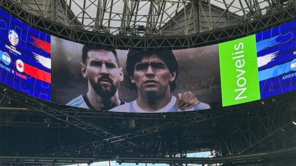 El homenaje a Diego Maradona y Lionel Messi antes del debut de la Selección Argentina en la Copa América