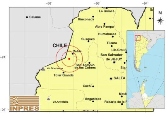 Fuertes temblores en Salta