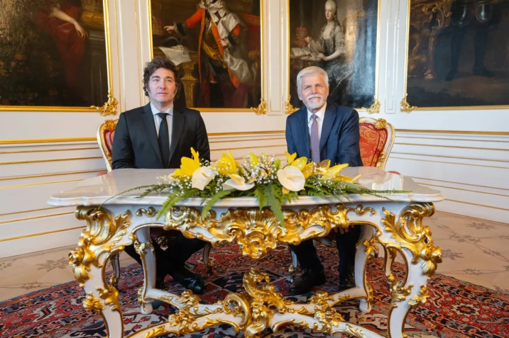 Javier Milei cerró su gira europea reuniéndose con el presidente de República Checa, Petr Pavel