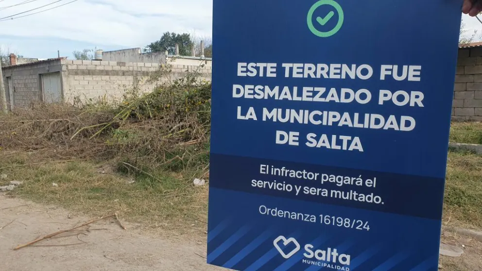 La Municipalidad de Salta avanza con la limpieza de terrenos baldíos en mal estado