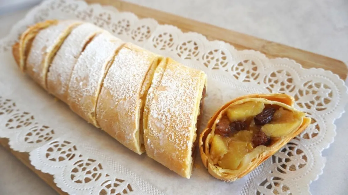 strudel de manzana-receta