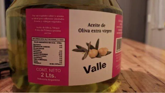 ANMAT aceite de oliva 