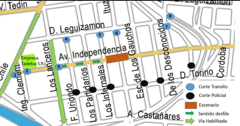 Municipalidad de Salta operativo de tr&aacute;nsito 
