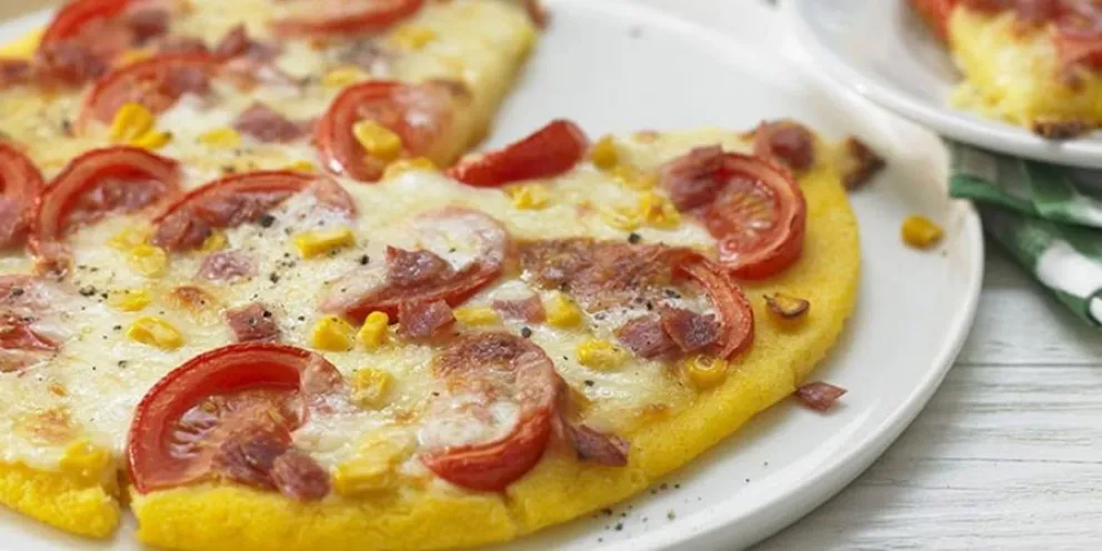 receta-pizza de polenta