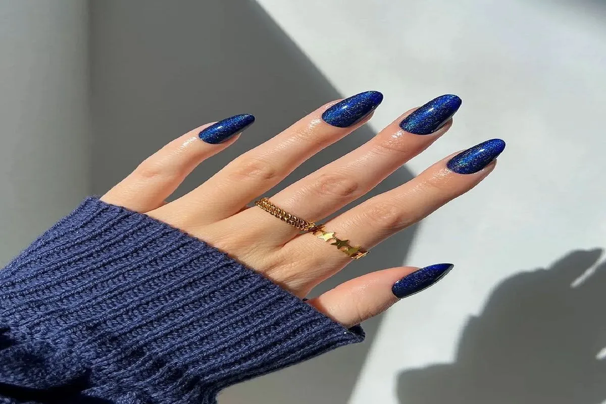 nail art azul