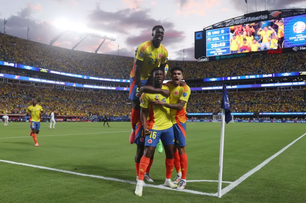 En un intenso partido, Colombia le ganó a Uruguay y será rival de Argentina en la final de la Copa América