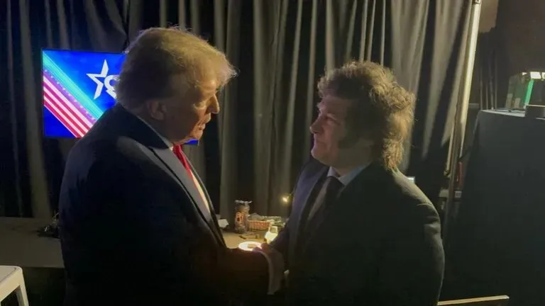 Javier Milei y Trump