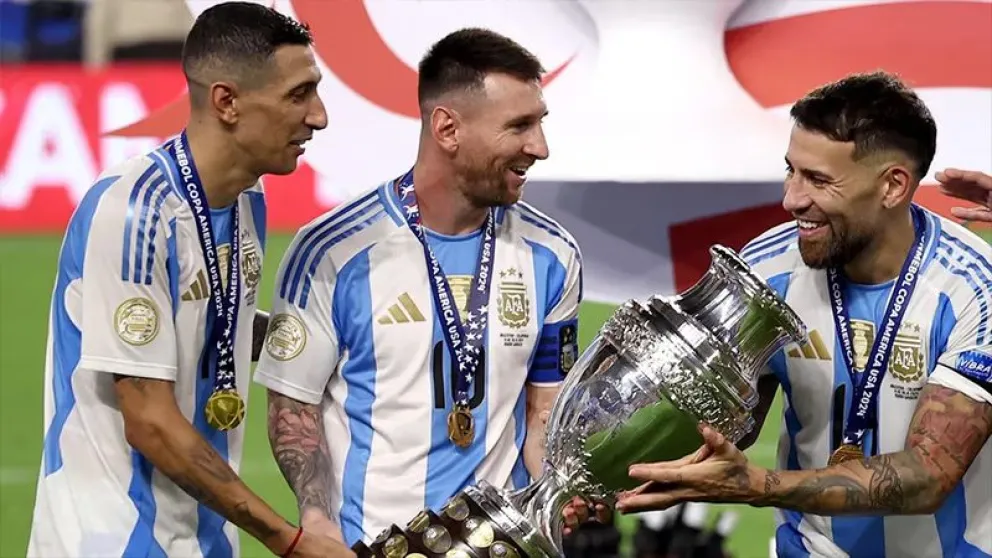 Messi y Di Mar&iacute;a Copa Am&eacute;rica 2024