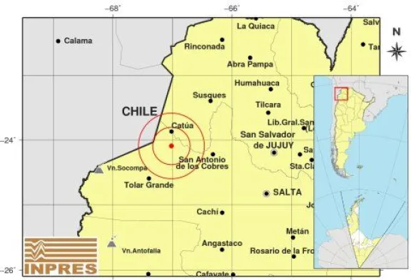 Temblor en Salta 