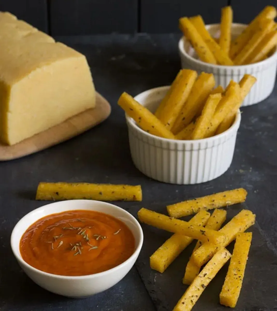 bastones de polenta-receta