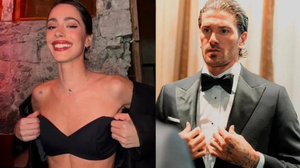 Tini Stoessel y Rodrigo de Paul se fueron juntos de la boda de Oriana y Dybala: las redes lo revelaron