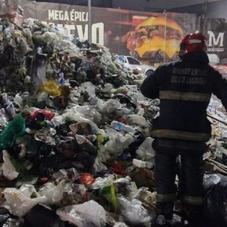 Camión de basura en Belgrano
