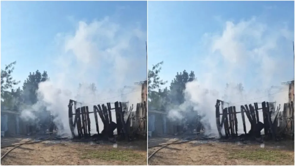 Feroz incendio en Orán: una vivienda sufrió daños en toda su estructura