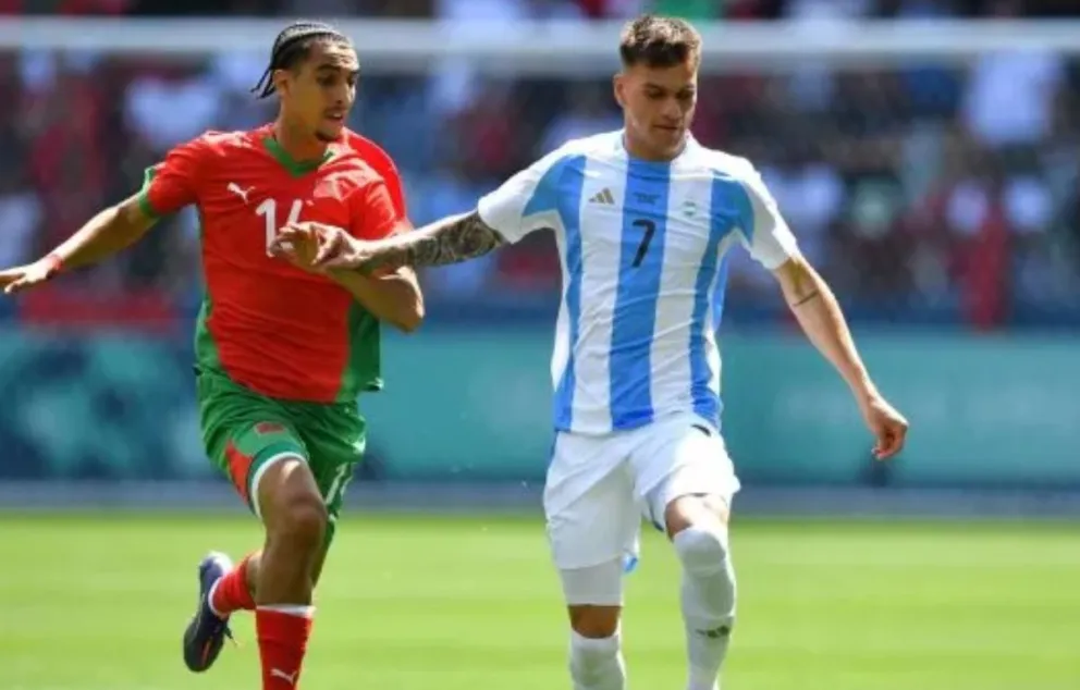 Agónico empate de la Selección Argentina Sub 23 frente a Marruecos por los JJOO