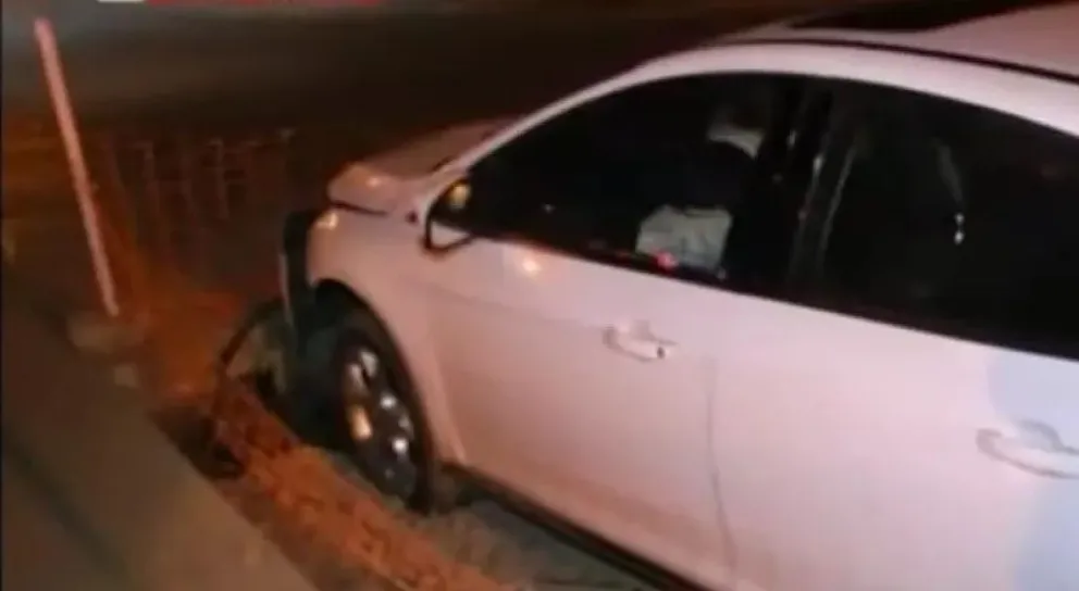 obra de bacheo accidente de tr&aacute;nsito