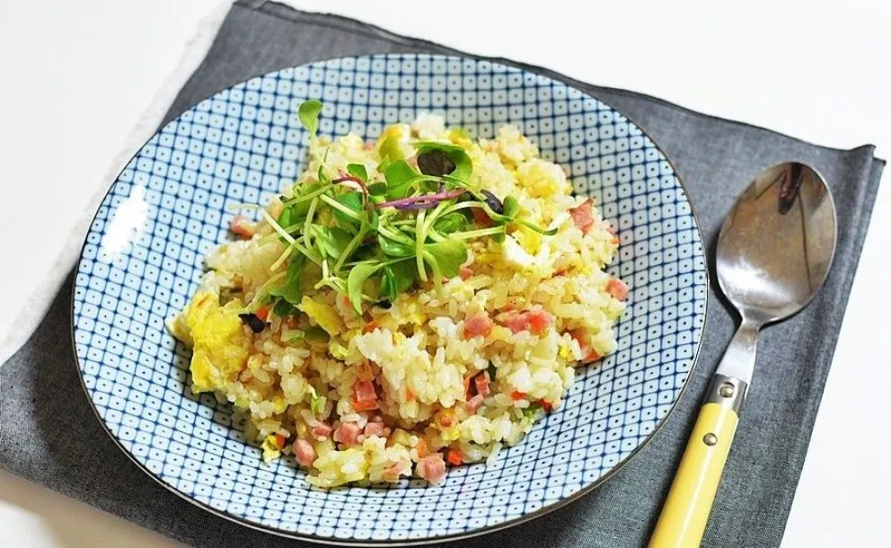receta-arroz con jam&oacute;n y verduras