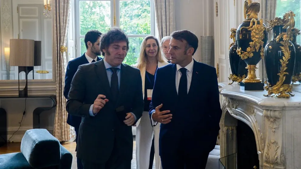 Emmanuel Macron agradeció a Javier Milei el pedido de disculpas por el tuit de Victoria Villarruel 