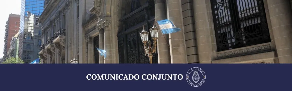 Canciller&iacute;a argentina comunicado oficial