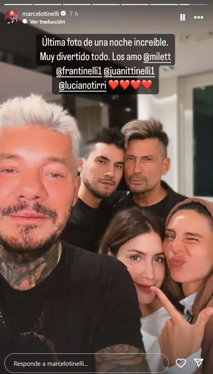 Marcelo Tinelli-Milett Figueroa