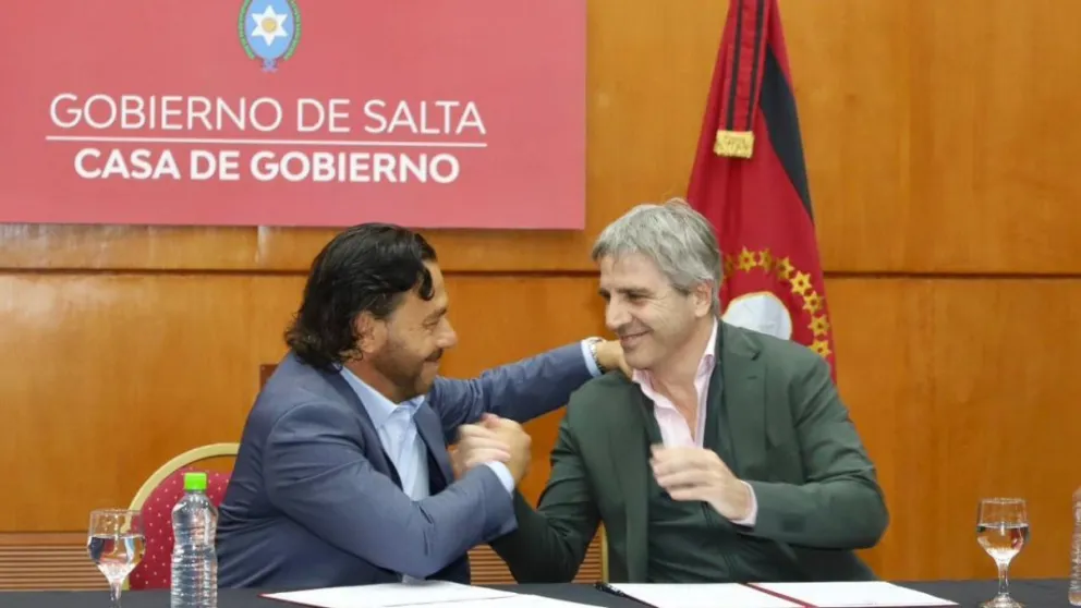 Gustavo Sáenz y Luis Caputo firmaron un convenio para una financiación de U$S 50 millones del BID