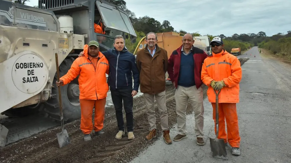 Gobierno de Salta: empezaron las obras de repavimentación de la ruta provincial 5