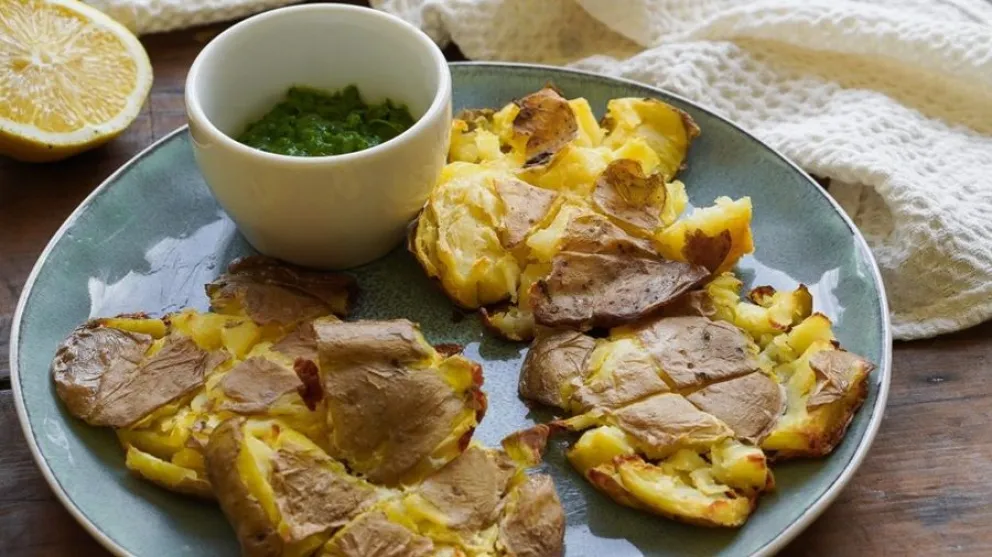 receta - papas aplastadas