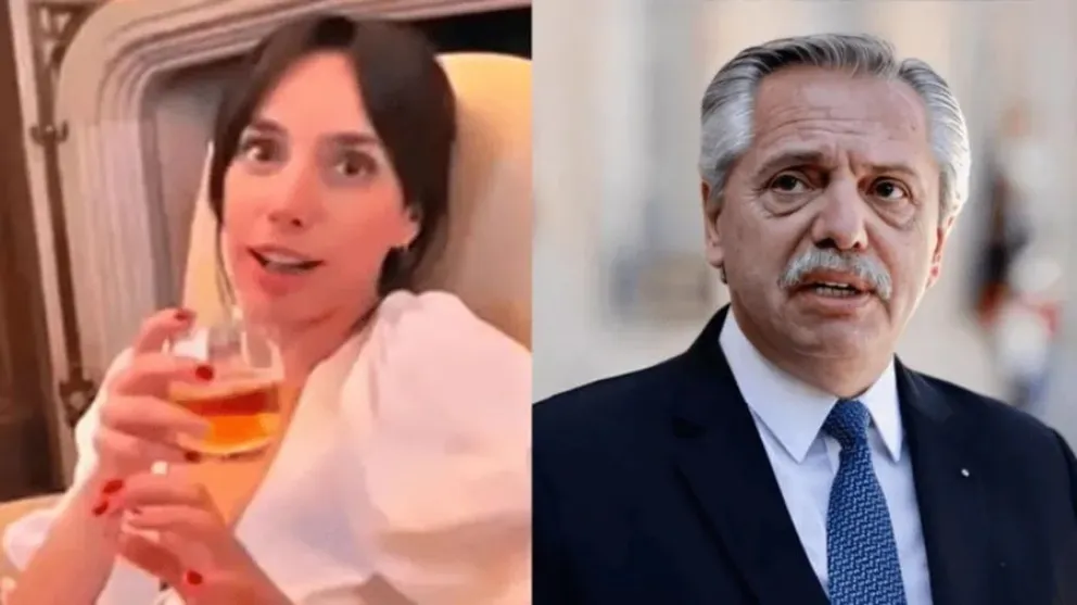 Tamara Pettinato con Alberto Fern&aacute;ndez