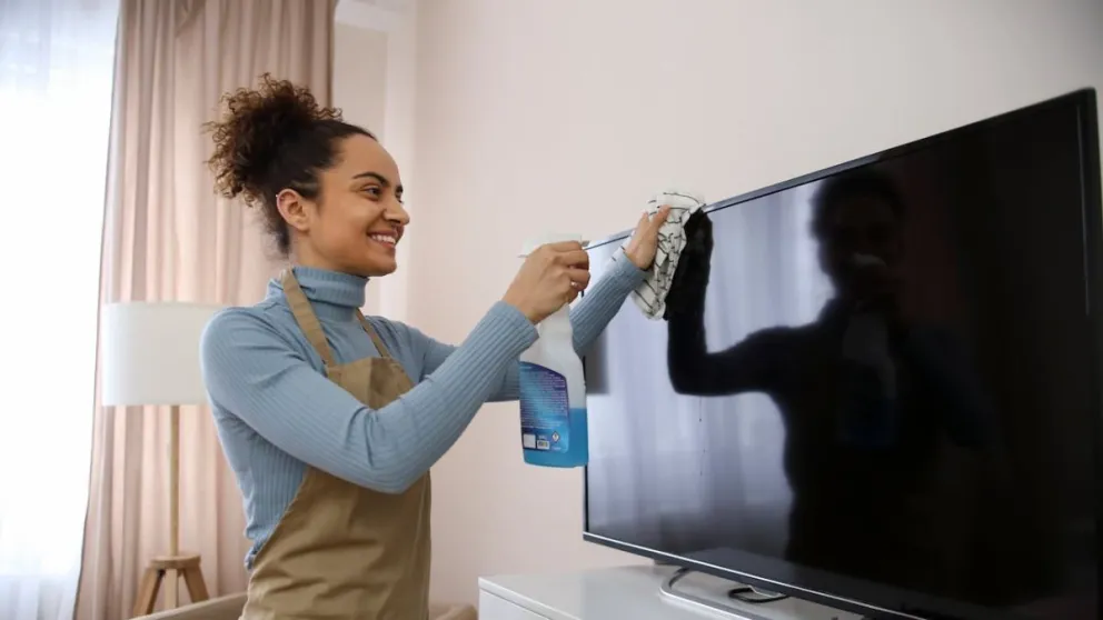 Limpiar televisor
