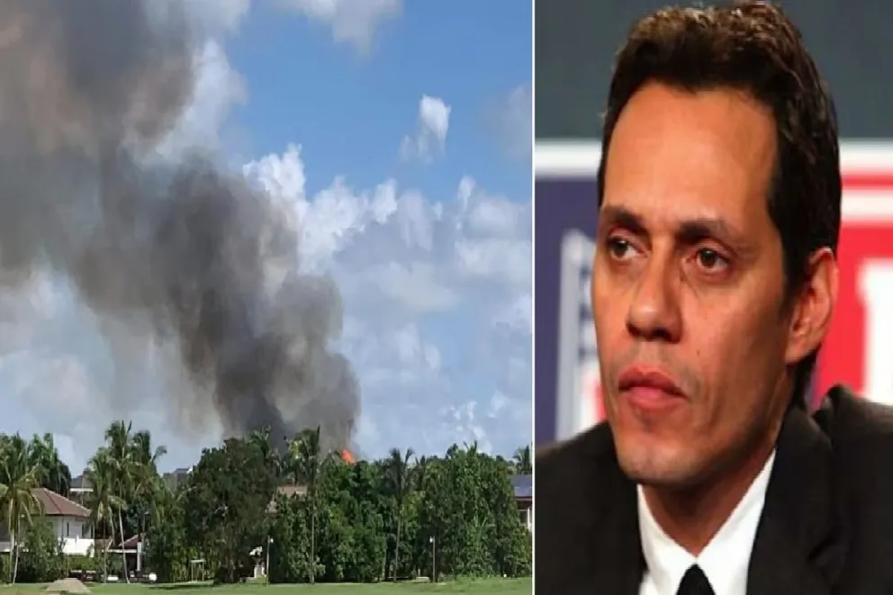 Devastador incendio consume la lujosa mansión de Marc Anthony en República Dominicana