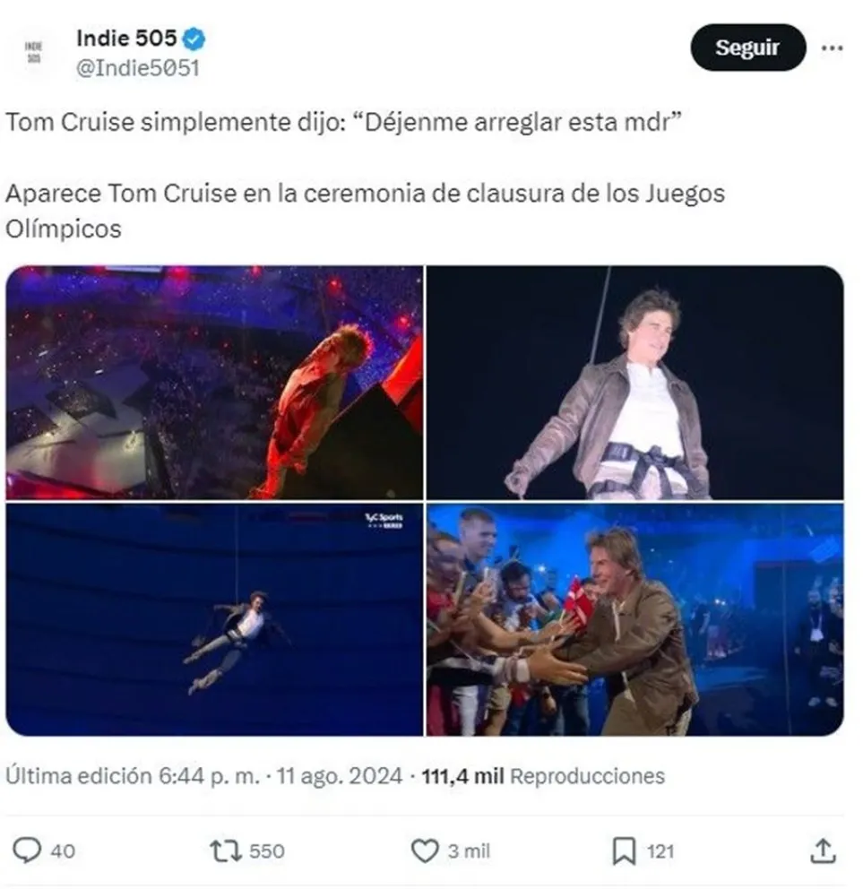 Tom Cruise - Juegos Ol&iacute;mpicos