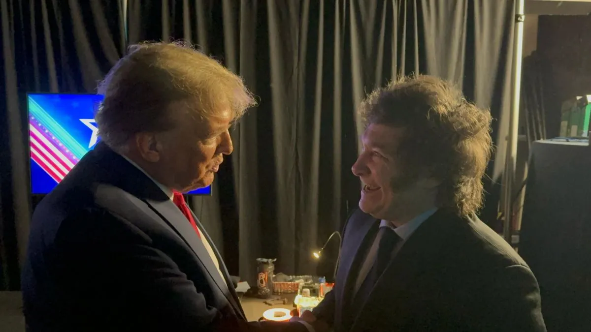 Javier Milei y Donald Trump