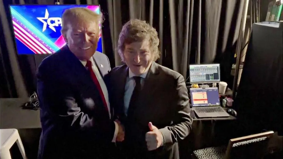 Javier Milei y Donald Trump