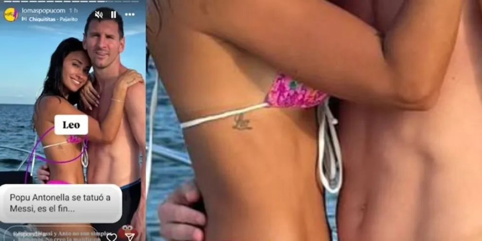 Antonela Roccuzzo - tatuaje