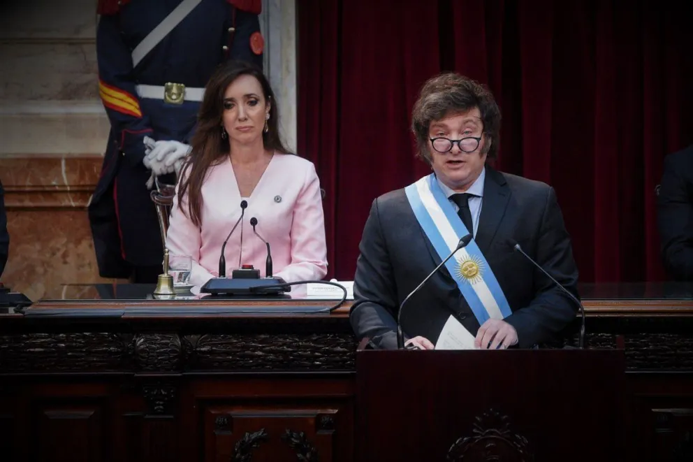 Javier Milei y Victoria Villarruel 