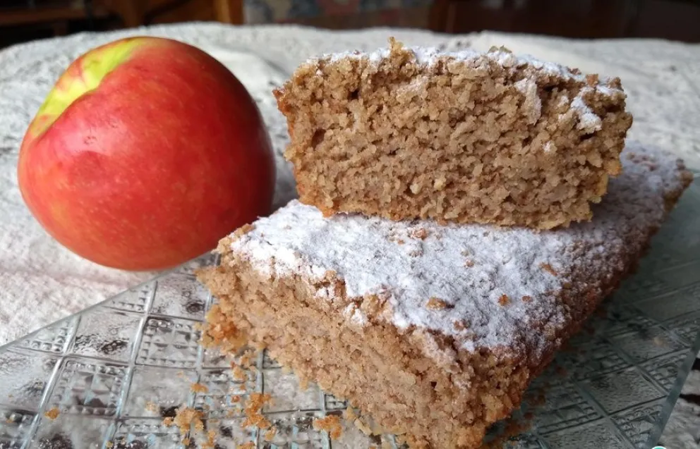bud&iacute;n de manzana y avena - receta
