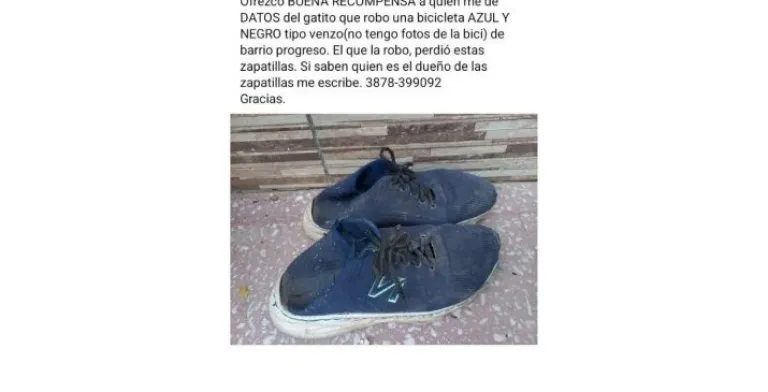 Buscan al due&ntilde;o de las zapatillas