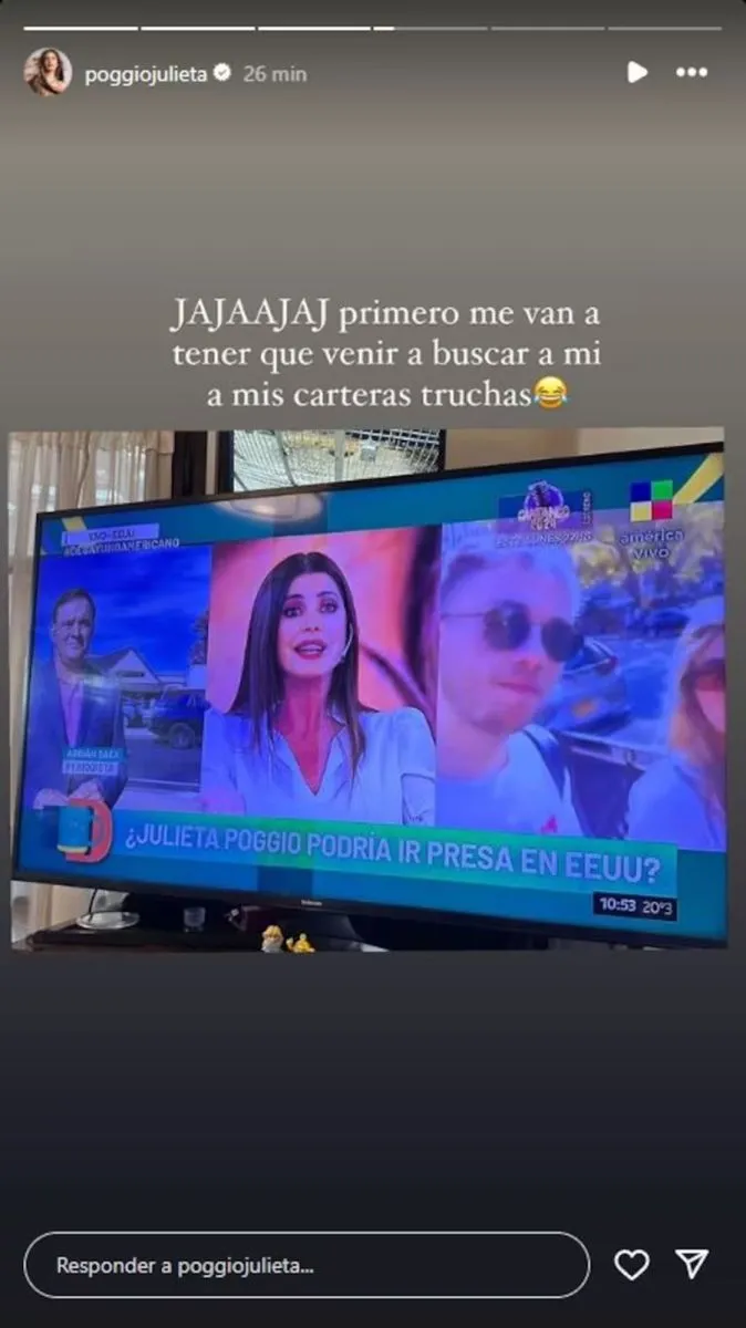 Julieta Poggio - problemas legales